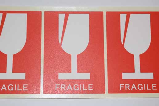 FRAGILEシールラベル